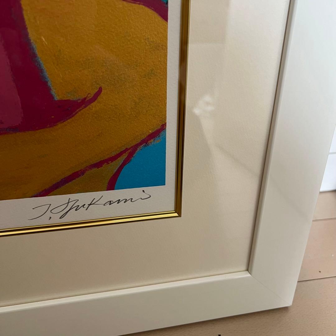 限定600部 深見東州 エジプトの月神トト 絵画 リトグラフ 額装 直筆サイン