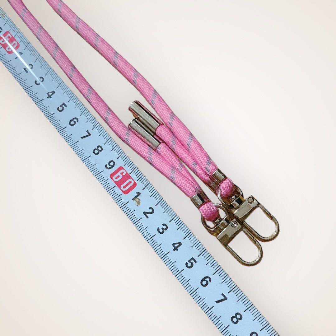 スマホストラップ スマホショルダー ストラップホルダーシートセット ピンク