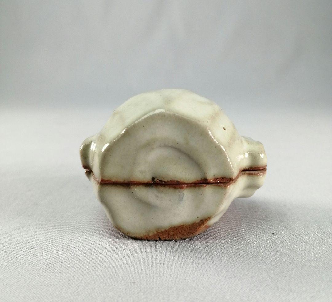 【茶事具】九谷焼青磁槌香合　香合326