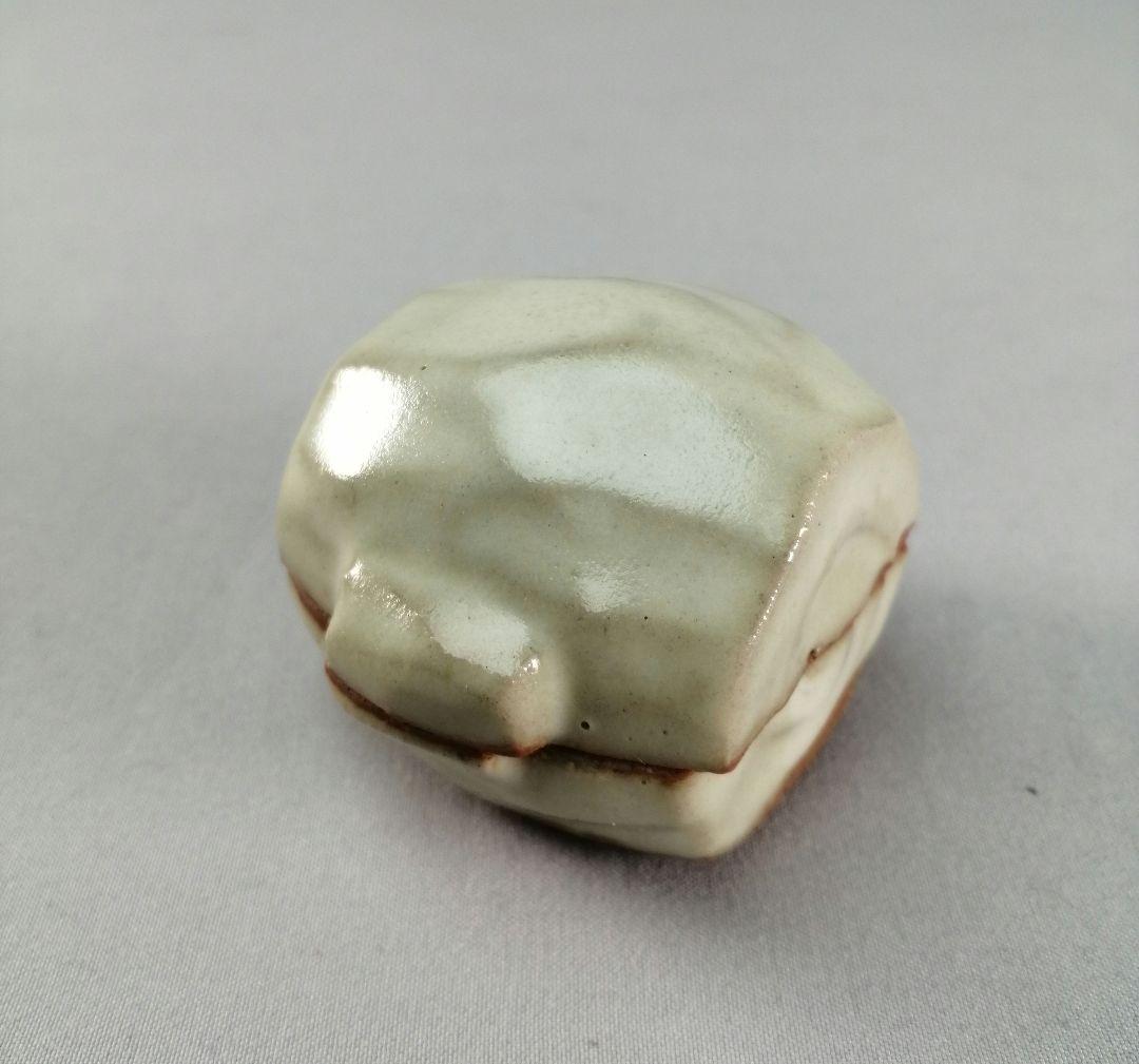 【茶事具】九谷焼青磁槌香合　香合326