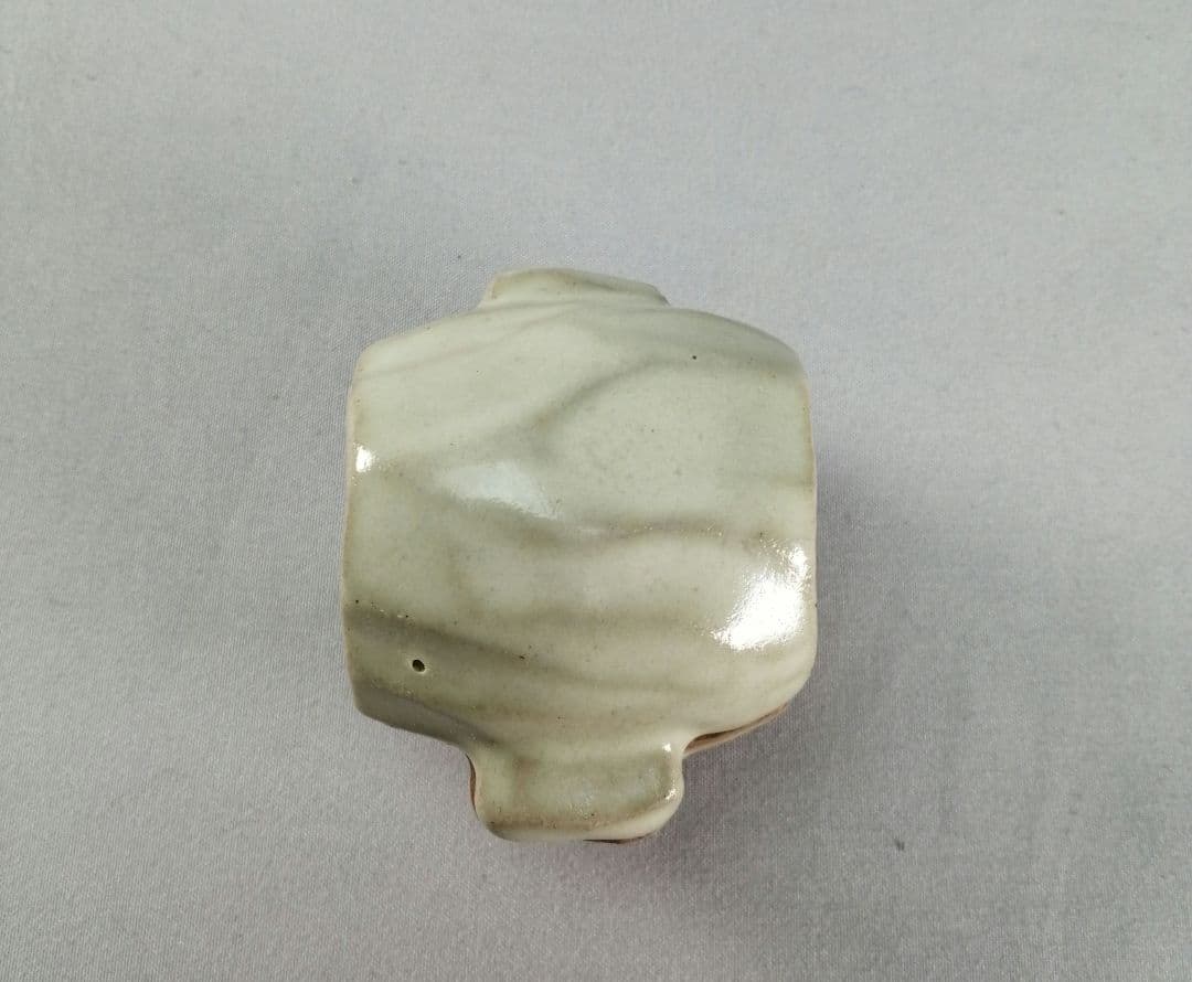 【茶事具】九谷焼青磁槌香合　香合326