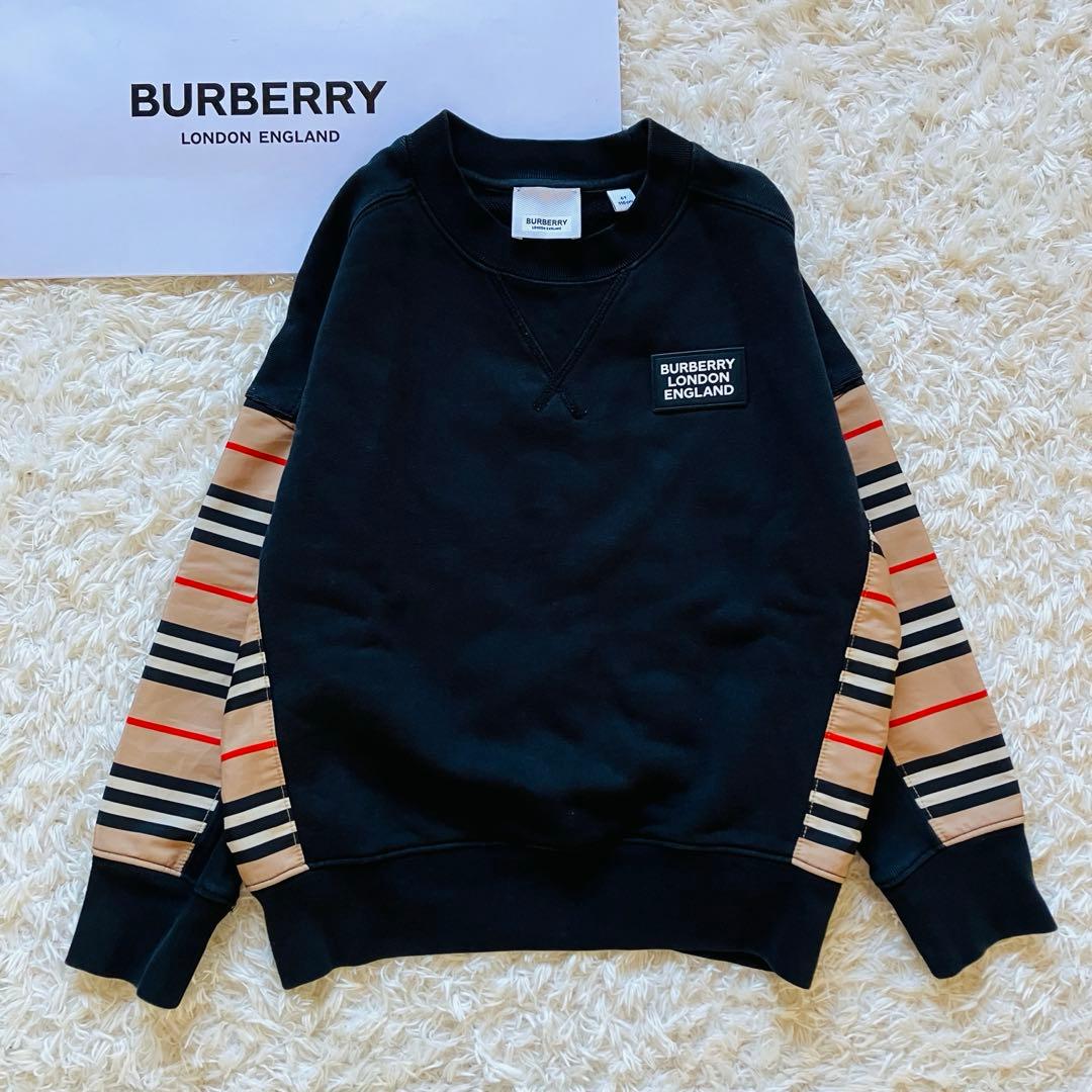 現行　バーバリー　トレーナー　スウェット　6Y 116cm ノバチェック