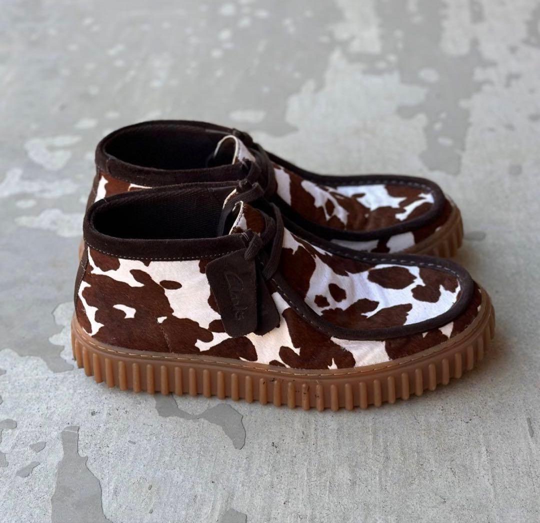 Clarks Torhill Wallabee Cow 26.5 ハラコ柄
