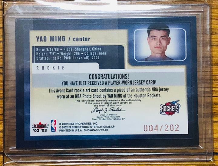 ヤオ・ミン（ようめい）Yao Ming（姚明）3枚セット