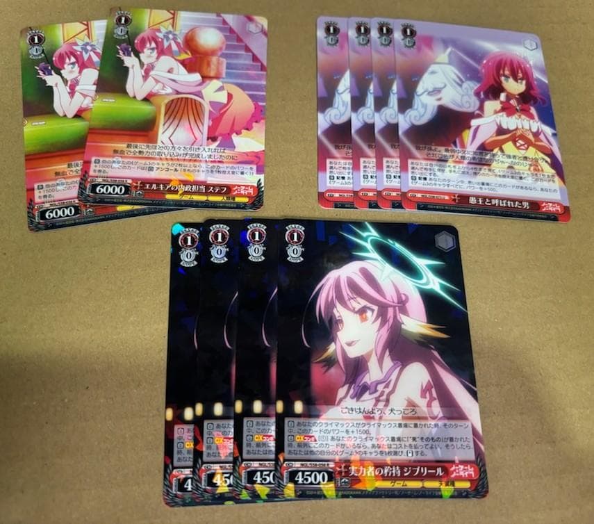 WS　ノーゲーム・ノーライフ　ノゲラ　ノゲノラ　赤単　8電源デッキ