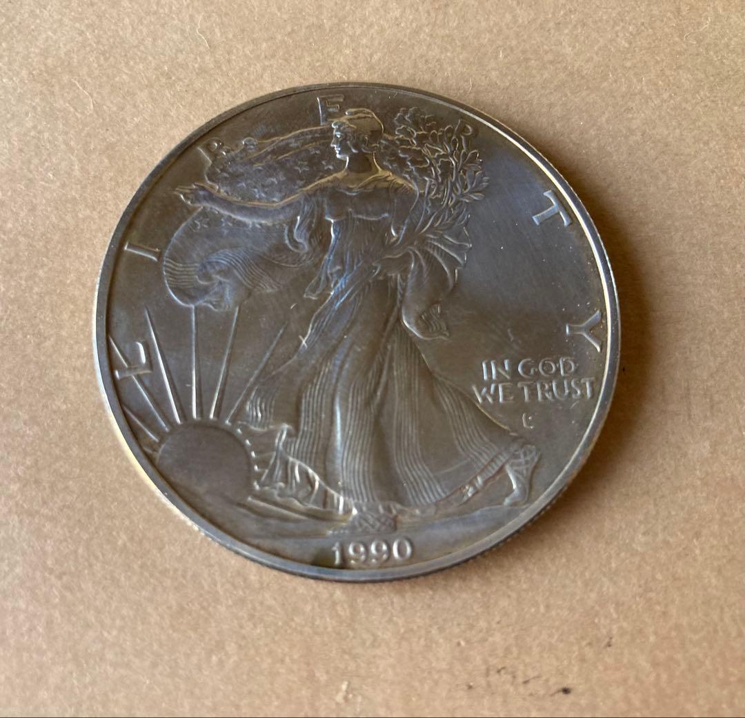 1990年 アメリカンイーグル 銀貨
