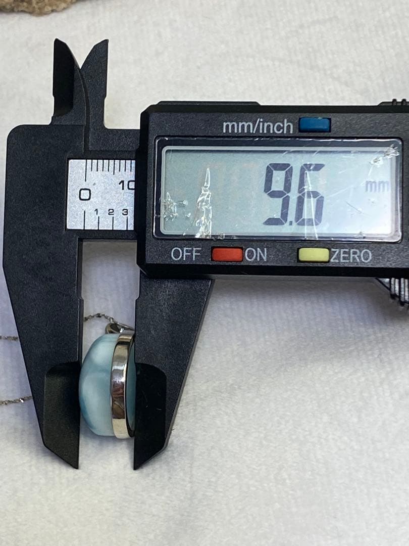 ラリマー　s925シルバー 天然石　パワーストーン　ペンダントトップ　雫