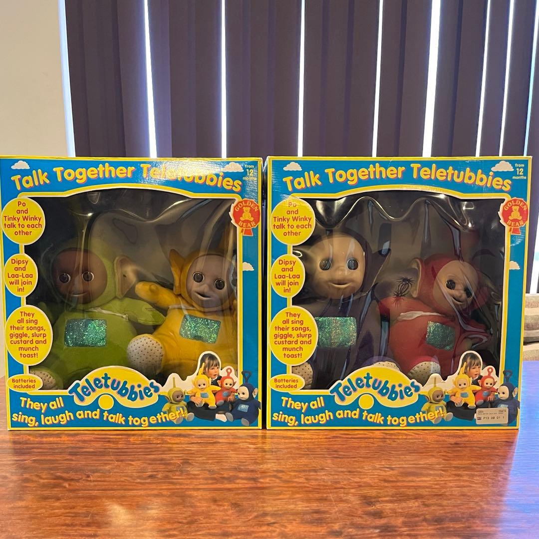 【4体セット】テレタビーズ トーキング ぬいぐるみ 同士でしゃべる！