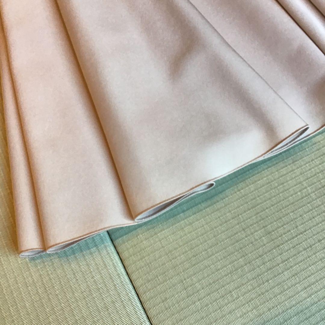 FOXEY ピンクベージュ ノースリーブ Aラインドレス40