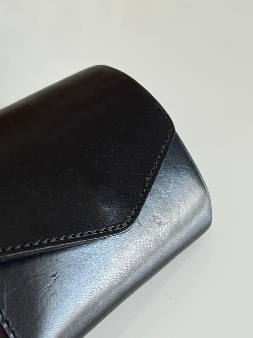 ORIONIS ブラックミニ財布(Compact Trifold Wallet)