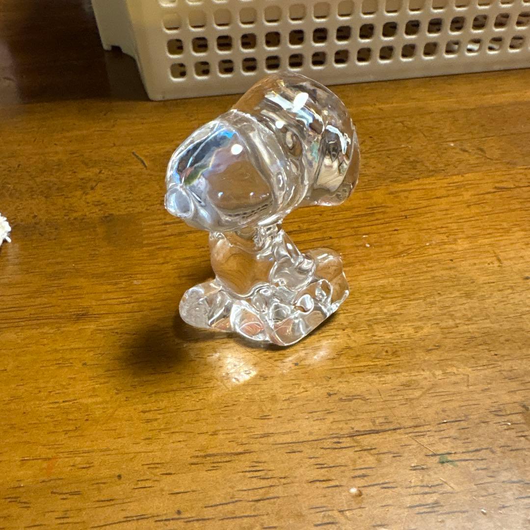 透明ガラス 動物形状 工芸品