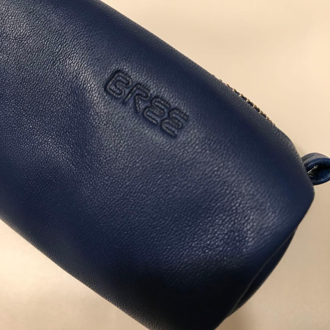 BREE ブリー　ペンケース　筆入れ　革製　筒型