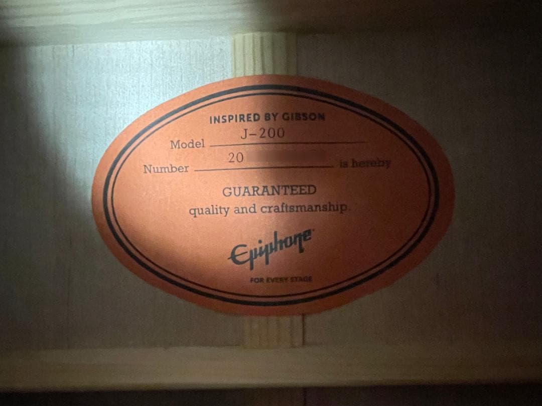 ギター Epiphone Masterbilt J-200
