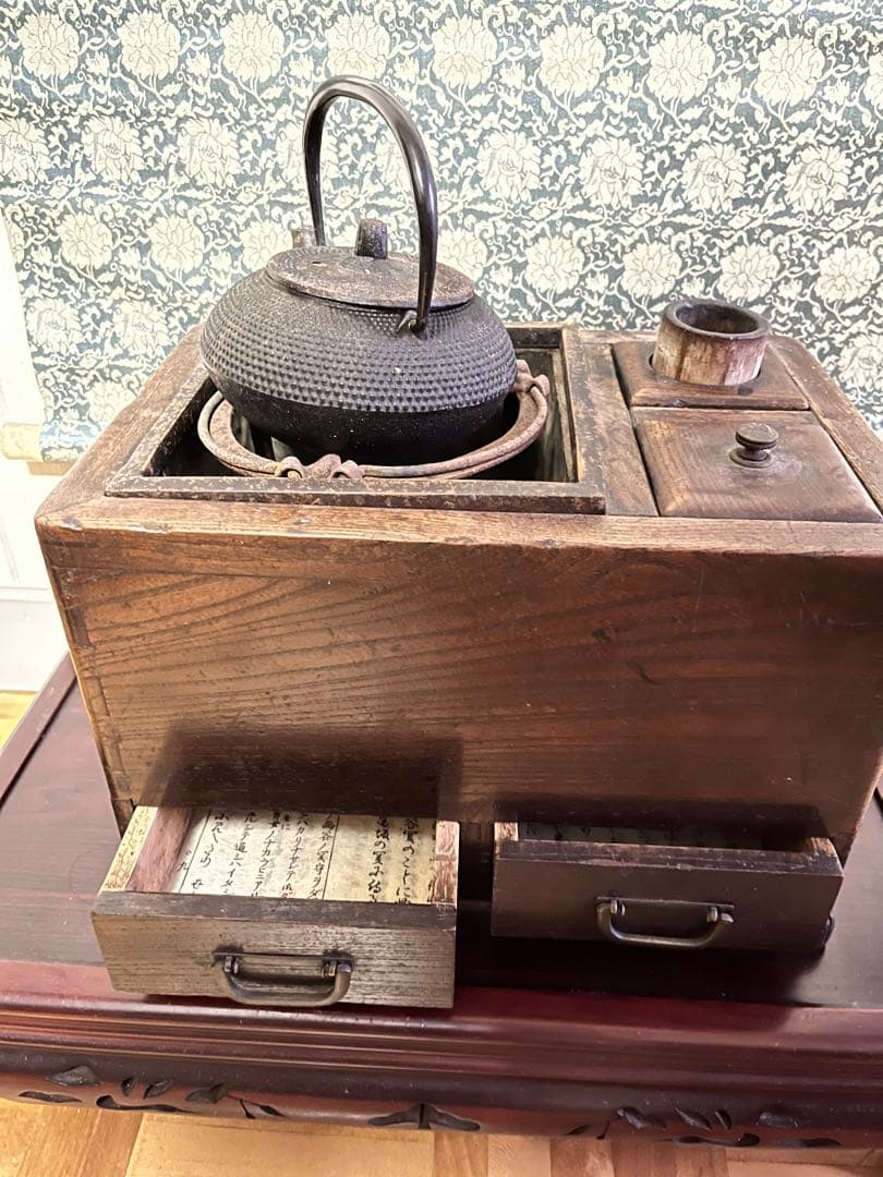 茶道具セット　鉄瓶　茶掛