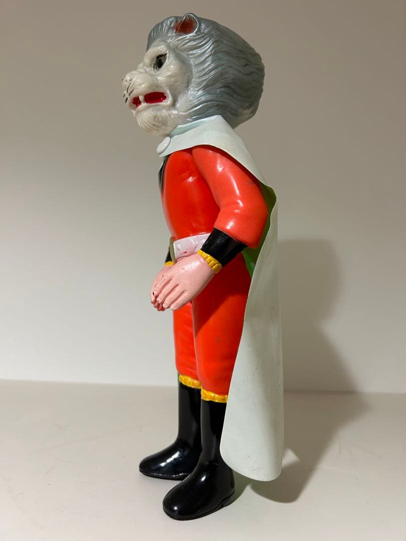 約25cm 無版権 怪傑ライオン丸 当時物 パチ ソフビ