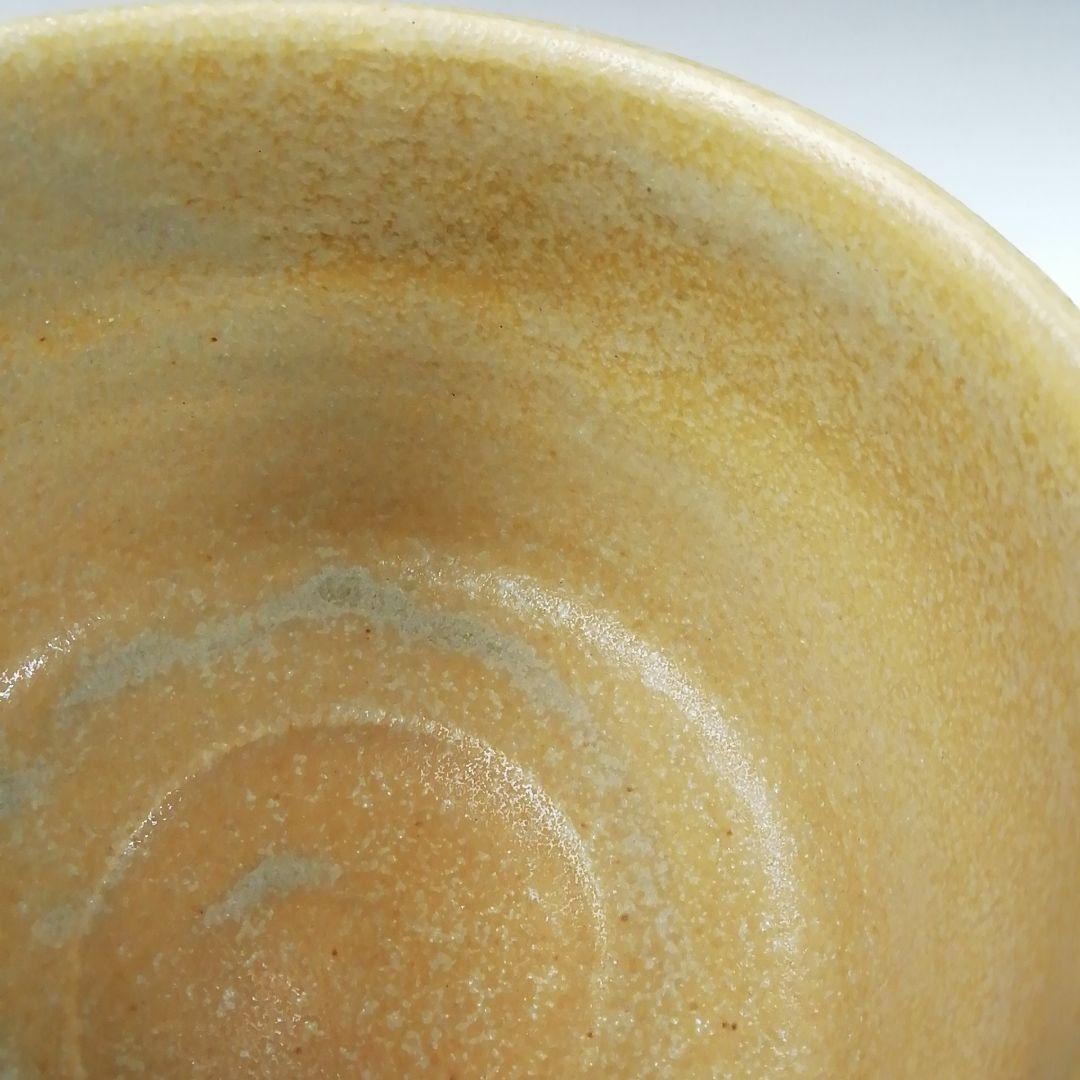 Ｔ９４　茶碗　『黄瀬戸　茶碗』『小川勝弘』　共箱　抹茶碗　茶道具