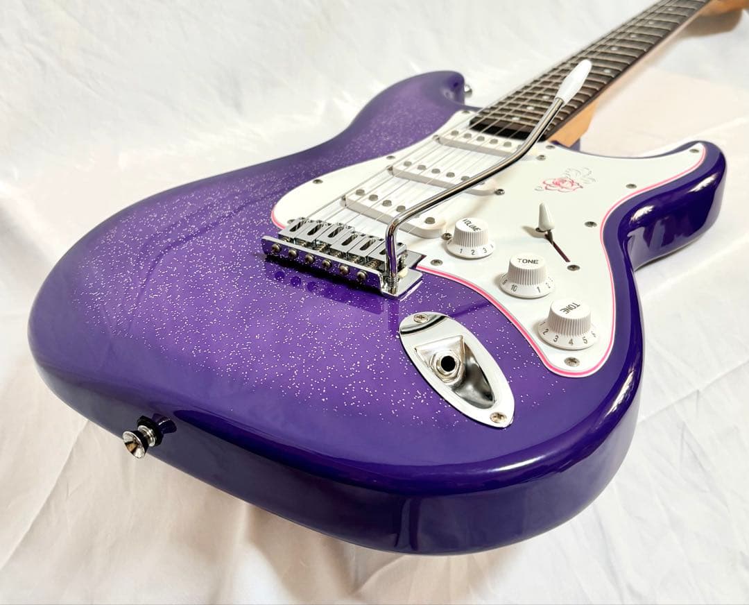 【新品弦張替済】Gypsy Rose ストラトキャスター パープル