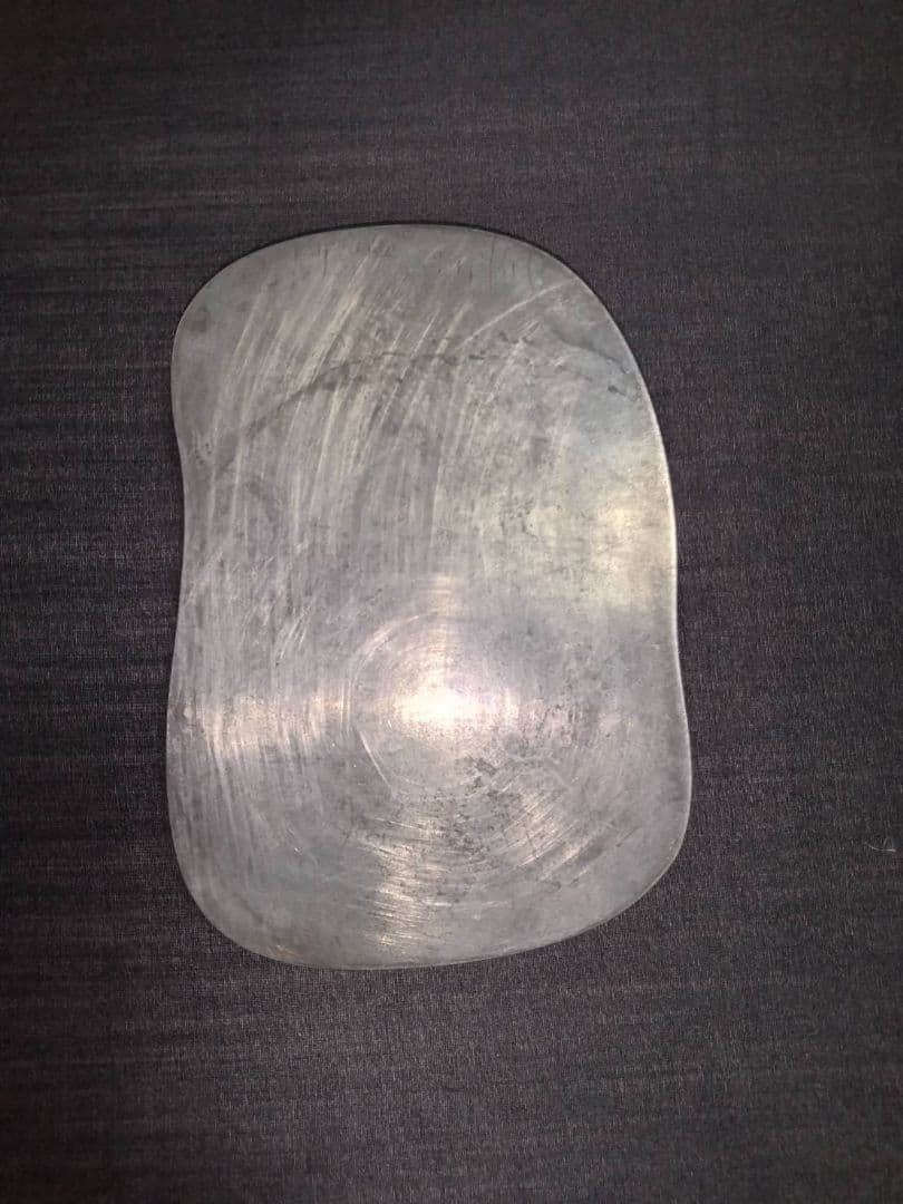 金属製硯　松、鶴