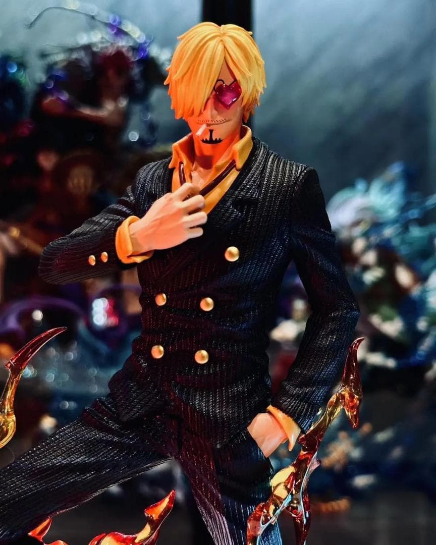 ワンピース 麦わら海賊団 サンジ ガレージキット フィギュア LXスタジオ 黒