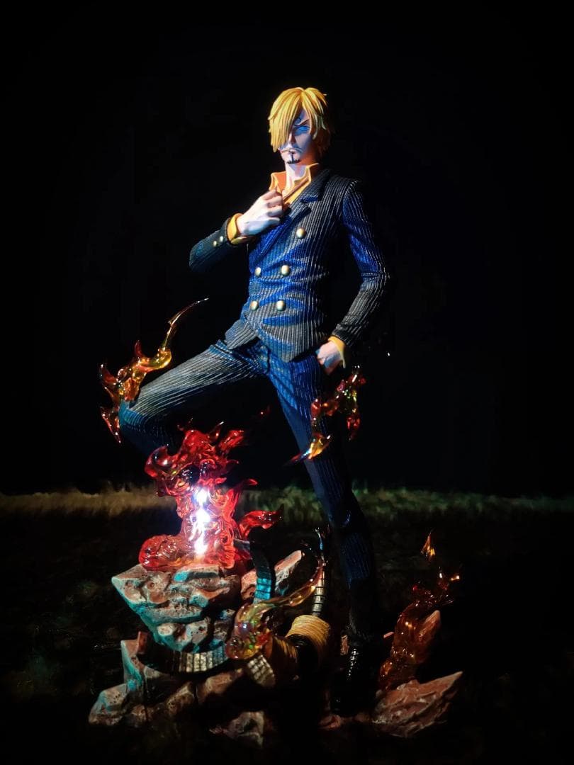 ワンピース 麦わら海賊団 サンジ ガレージキット フィギュア LXスタジオ 黒