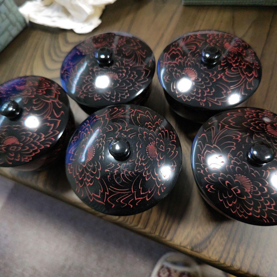 輪島塗　湯呑み5客組