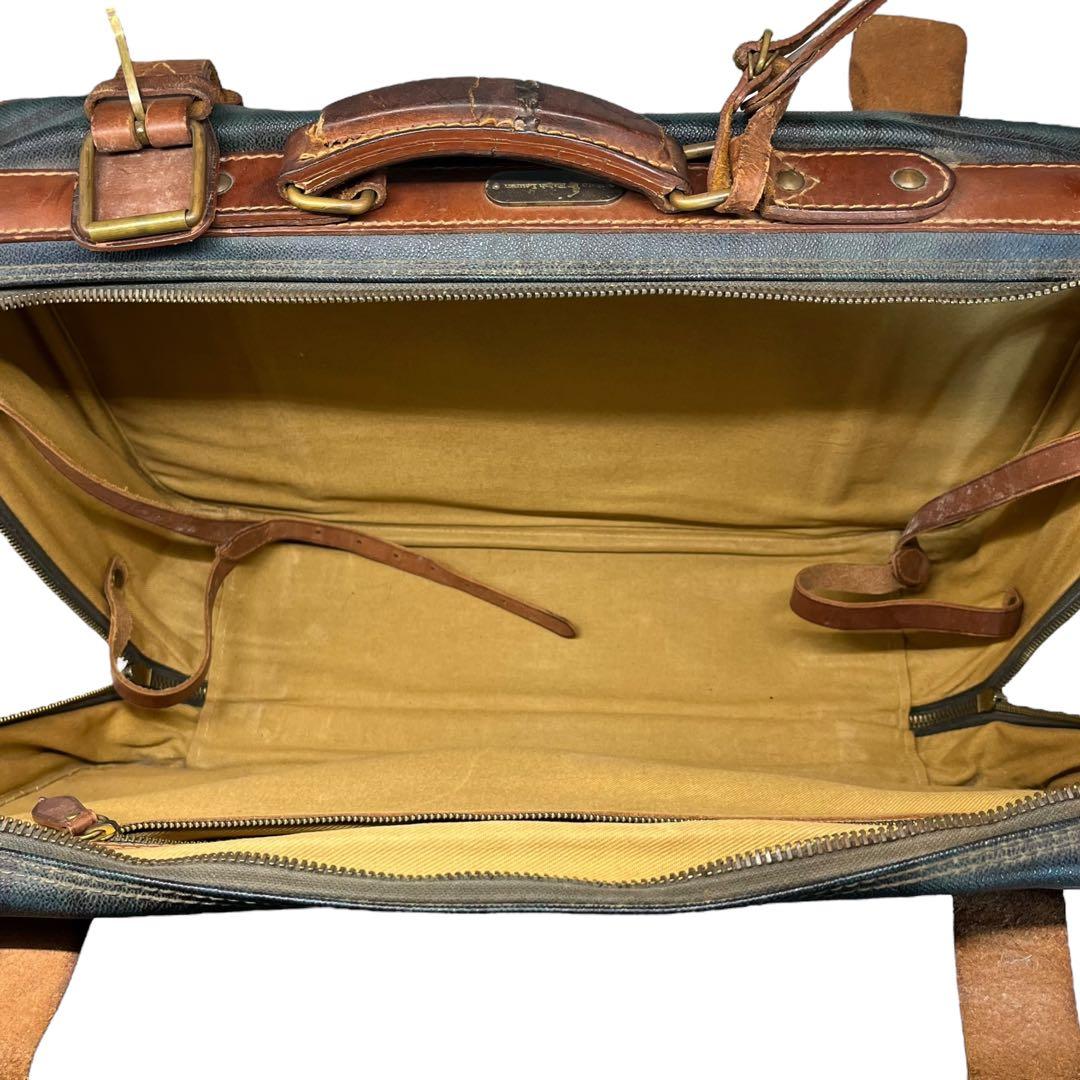 【希少】ラルフローレン トラベルバッグ ブラックウォッチ PVC レザー 大容量