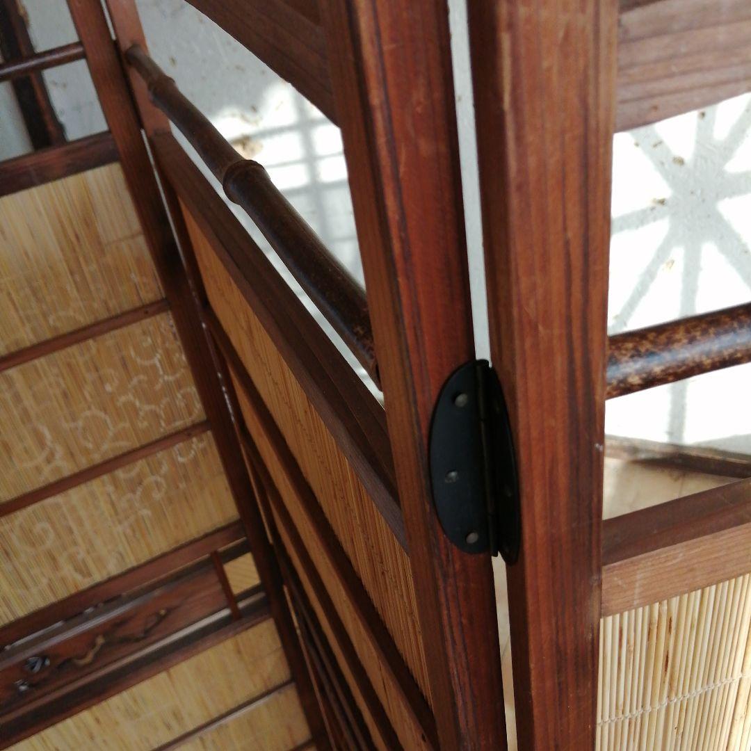 神代杉御簾屏風　121cm　桜紋