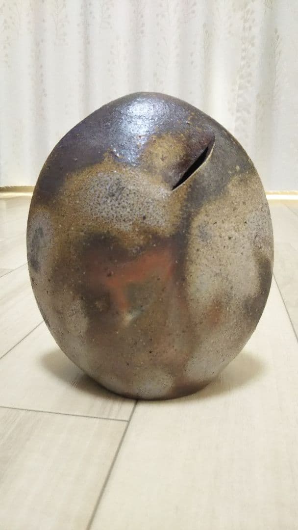 備前焼 花瓶 奥本丸味