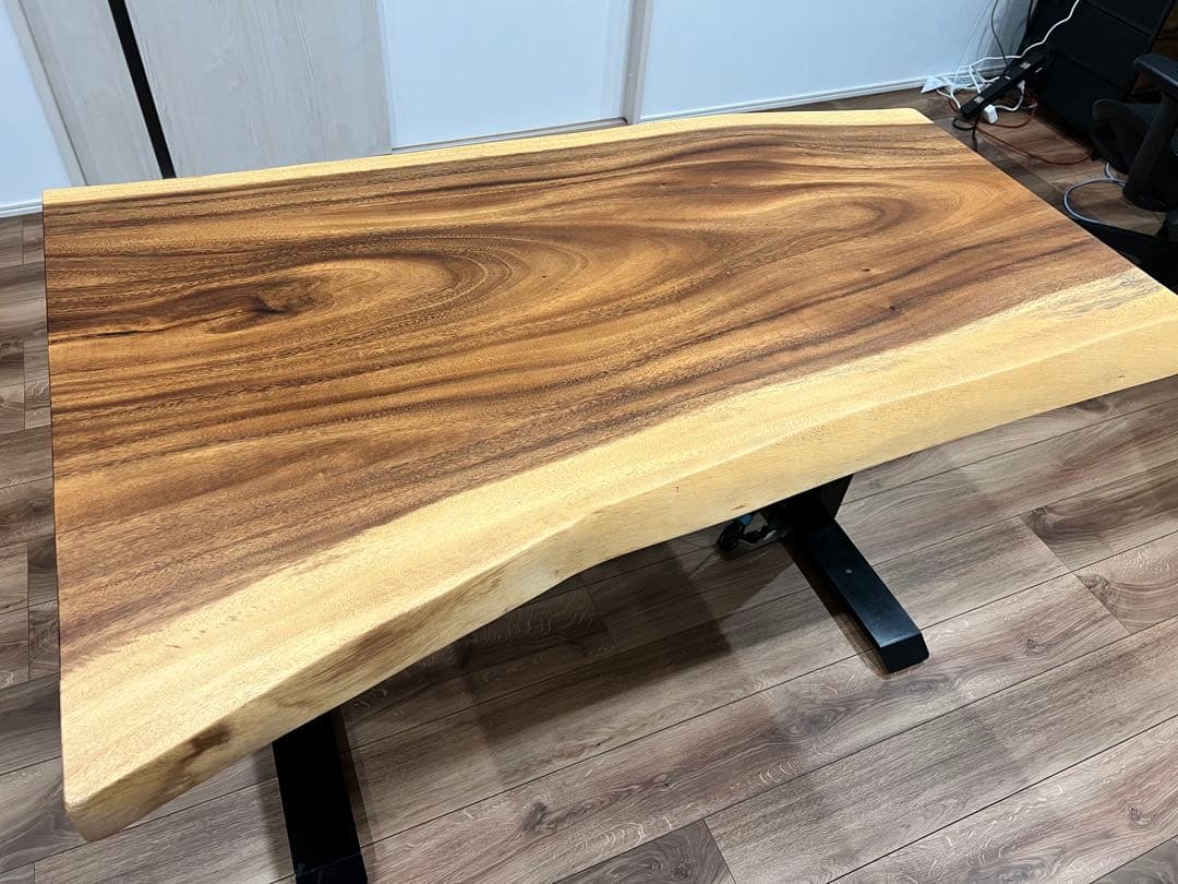 た*い様 モンキーポッド一枚板 PCデスク、ダイニングテーブル用