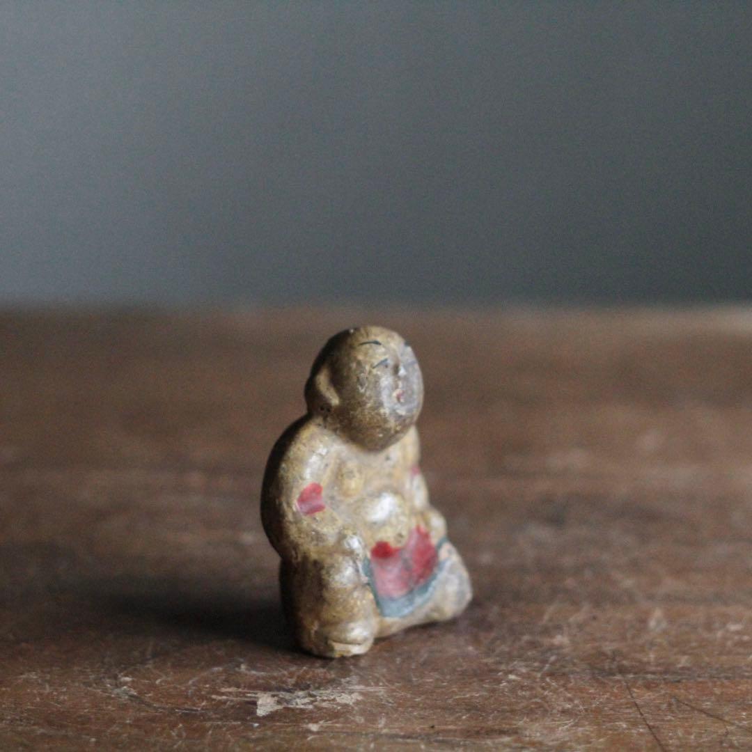 土人形 力士 土俵入り 郷土人形 民芸 古道具 アンティーク