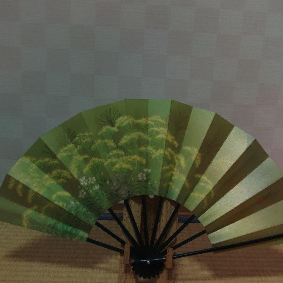 飾り扇子　花暦　東笙蒼作