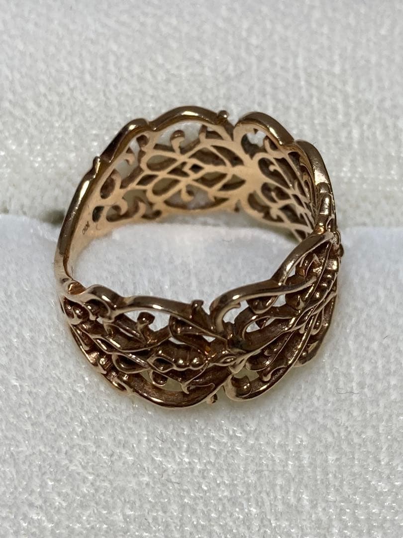 ぺ*ん様 agete CLASSIC アガット K10 YG 9号 リング　中古