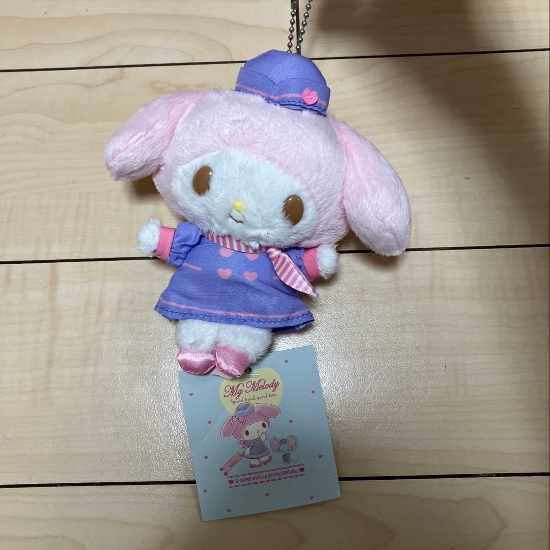 コスメロシリーズ キャビンアテンダント マイメロディ マスコット ぬいぐるみ