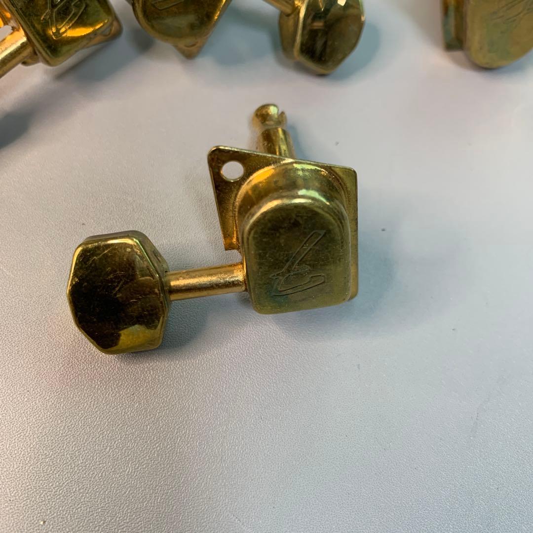 フェンダー　ビンテージパーツ　70年代　Fギア　1セット　ゴールド