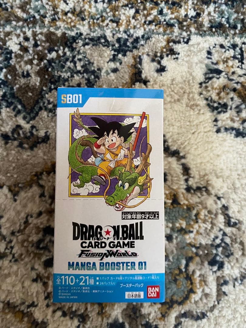 新品未開封テープ付き　ドラゴンボール MANGABOOSTER 01 １BOX