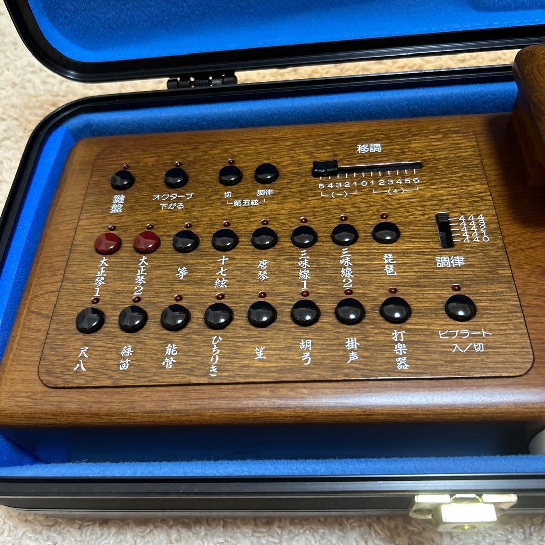 美品　スズキ大正琴 和樂　TES-101 木目調 ハードケース付き