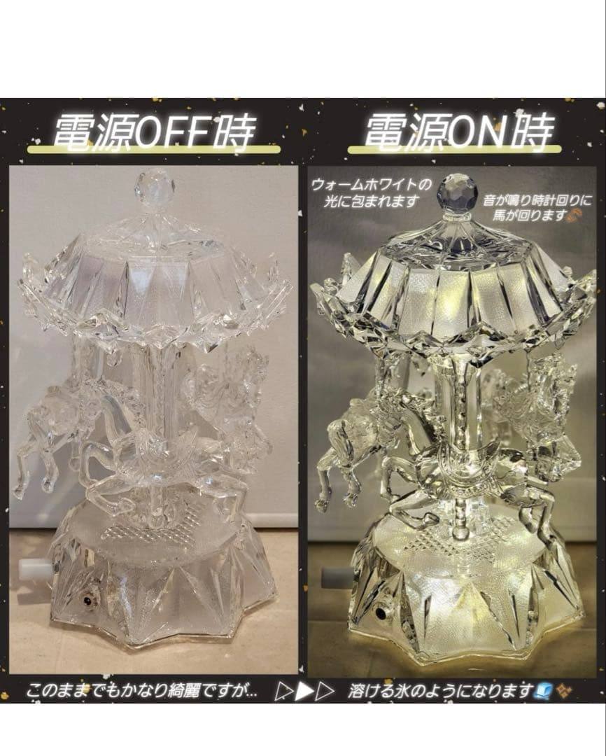 601245 在庫処分　メリーゴーランド　南貿易 アクリル製