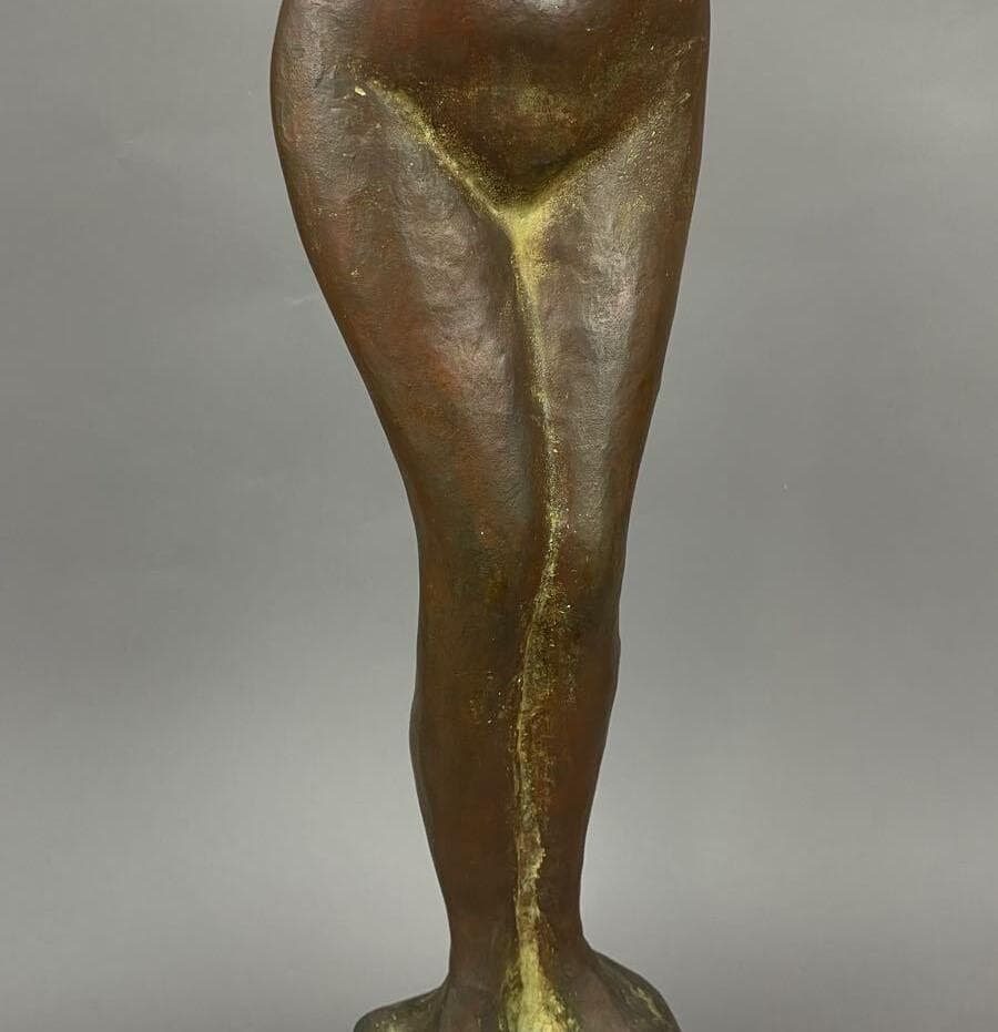 【木内克】◆『 エーゲ海に捧ぐ 』 特大75㎝ ブロンズ像 大理石台付◆