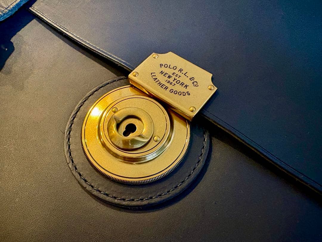 あ*ろ様 ポロラルフローレン ヘリテージ レザー ブリーフケース バッグ pol