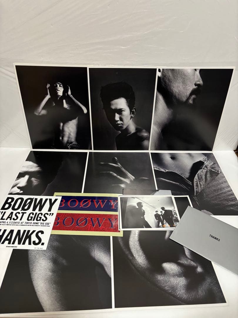 BOOWY　氷室京介　布袋寅泰　ポスター　ステッカー　セット　LAST GIGS