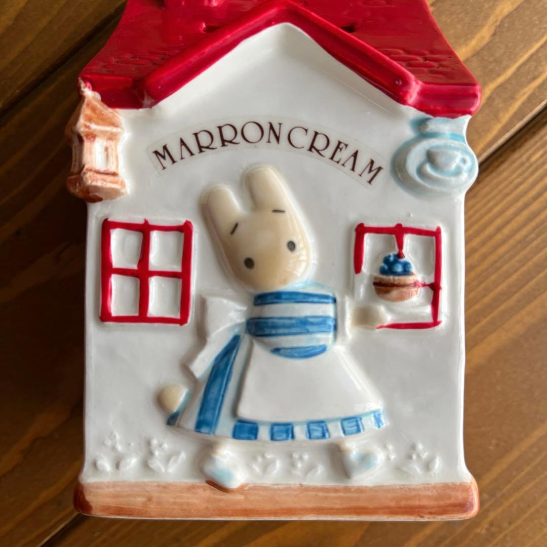 美品　サンリオ　マロンクリーム　貯金箱　陶器　非売品　昭和レトロ　レア