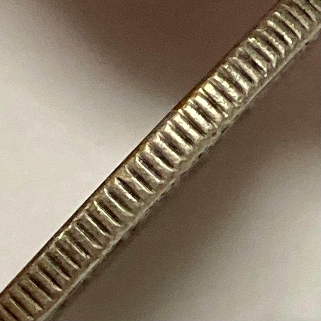 上切凹リボン　竜50銭銀貨　明治35年後期　磨き傷ナシ　手代り