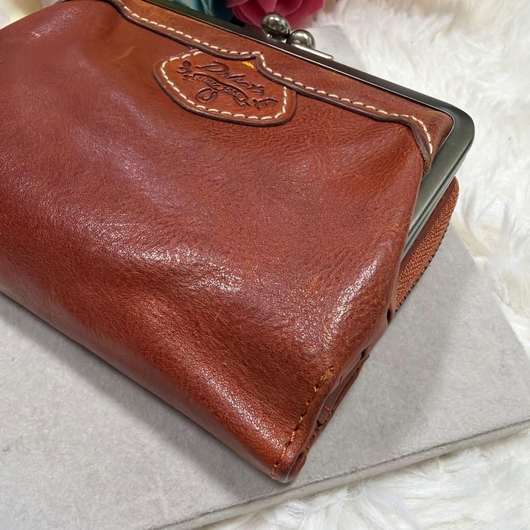 希少 レア DAKOTA ダコタ ハーヴェスト がま口 財布 本革 レザー