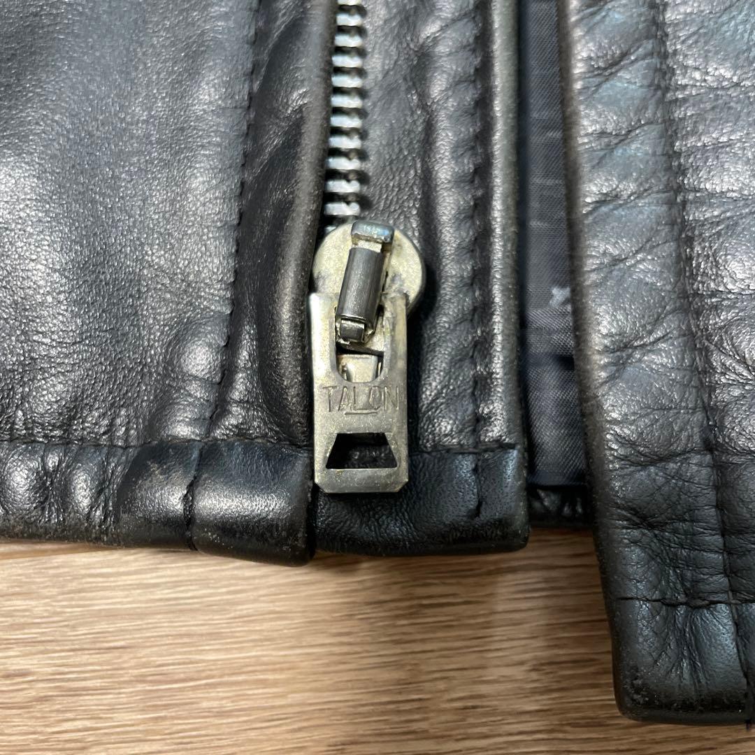 schott 641 レザーシングルライダースジャケット 34