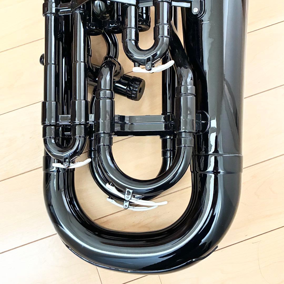 ZO EU-05 プラスチックユーフォニアム マウスピース,ソフトケース付 黒