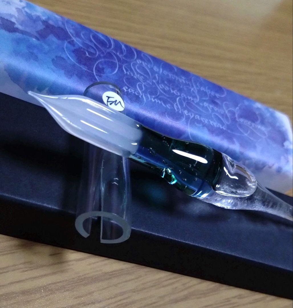 新品未使用 【倉敷川の白鳥】ガラスペン ガラス工房aun×うさぎや FM 限定品