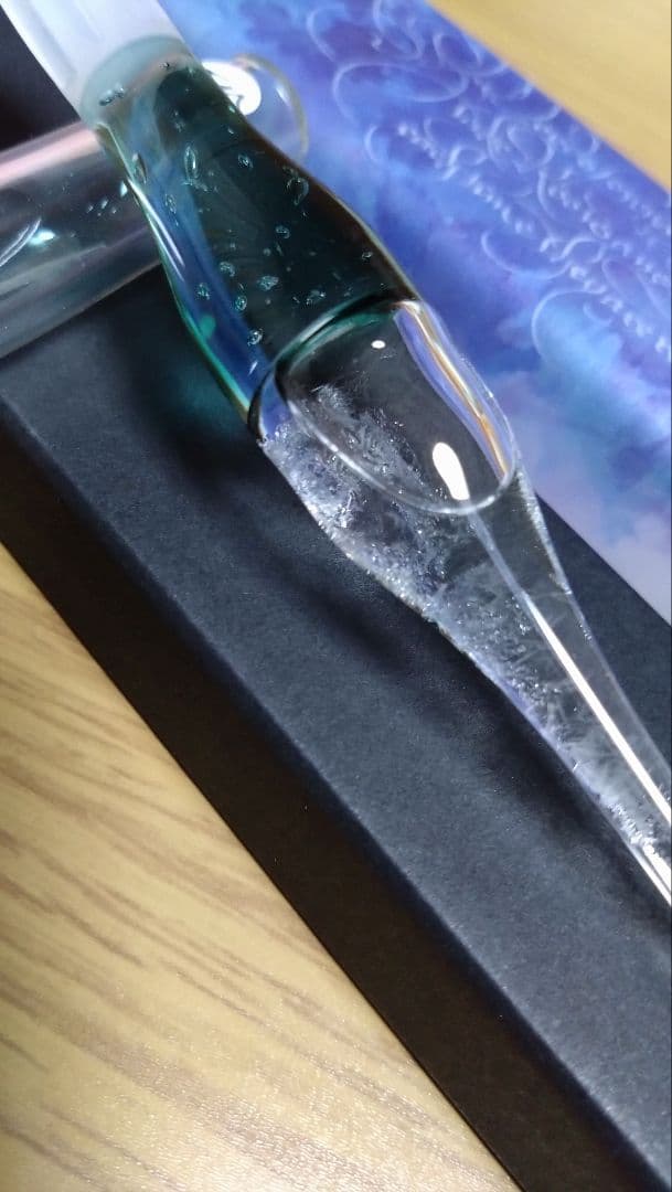 新品未使用 【倉敷川の白鳥】ガラスペン ガラス工房aun×うさぎや FM 限定品