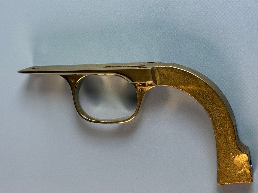 タナカ製ガスガンSAA用真鍮製バックストラップ&トリガーガードセット