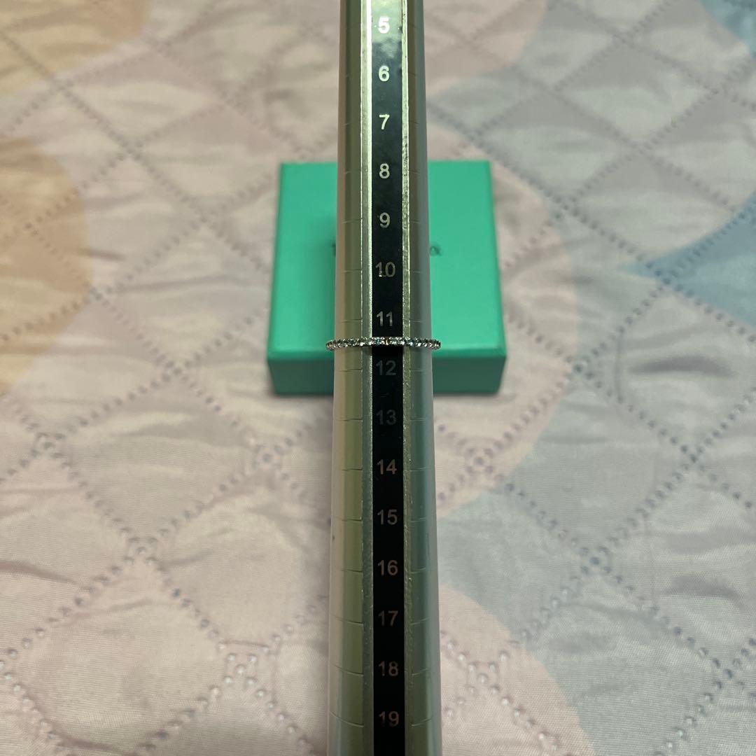 ※訳アリ品　ティファニー K18 アクアマリンフルエタニティリング