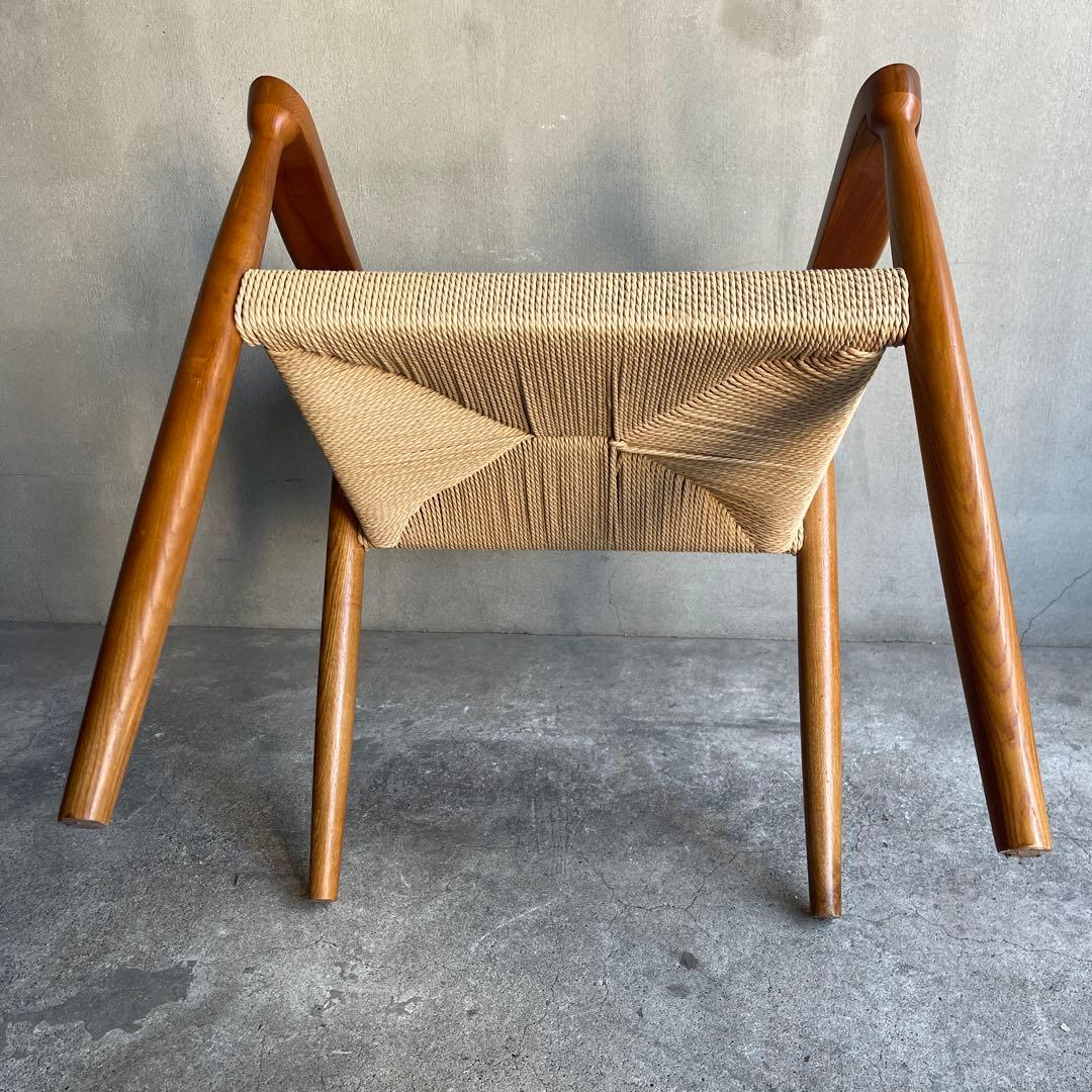 ペーパーコード　ダイニングアームチェア　天然木無垢材